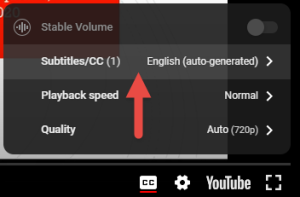 Step 4 Select subtitles